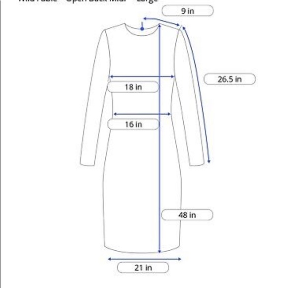 Wild Fable Women's Long Sleeve Open Back Midi Knit Red Dress- Size Large - Picture 6 of 6